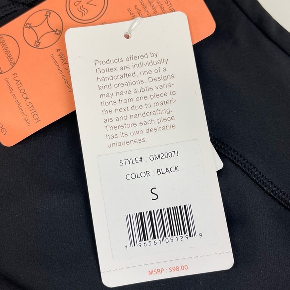 X by Gottex Womens Small Black Track Athletic Jacket Full Zip NWT NEW $98 - Picture 9 of 9